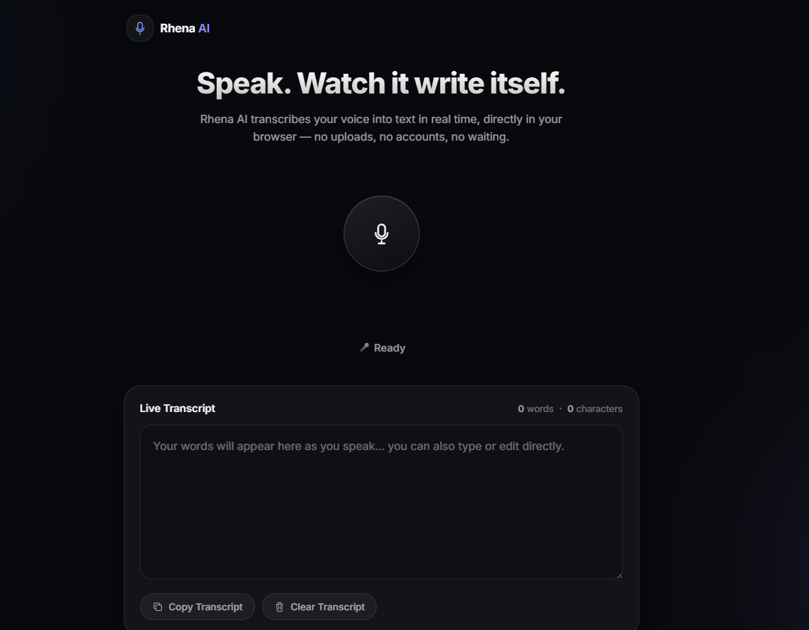 Rhena Speech AI