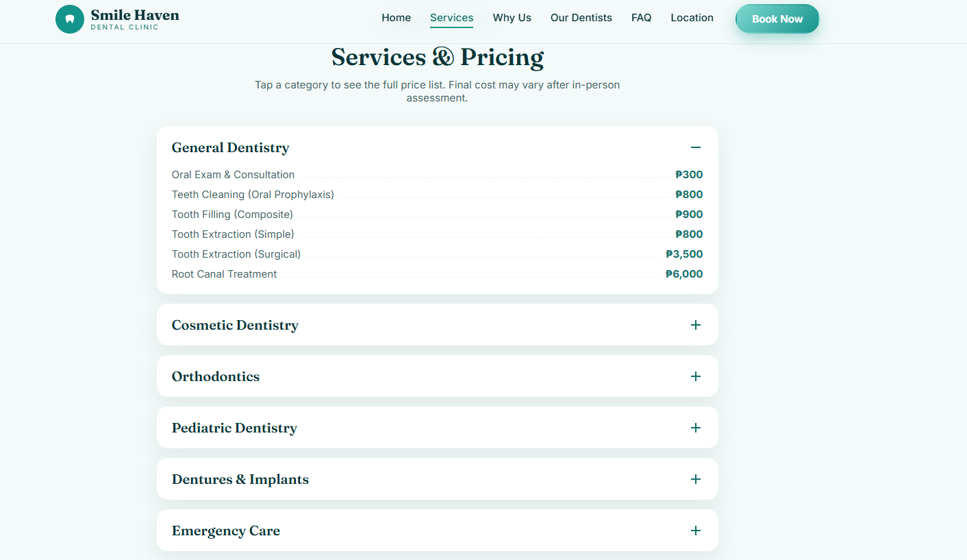 Smile Haven Dental Clinic